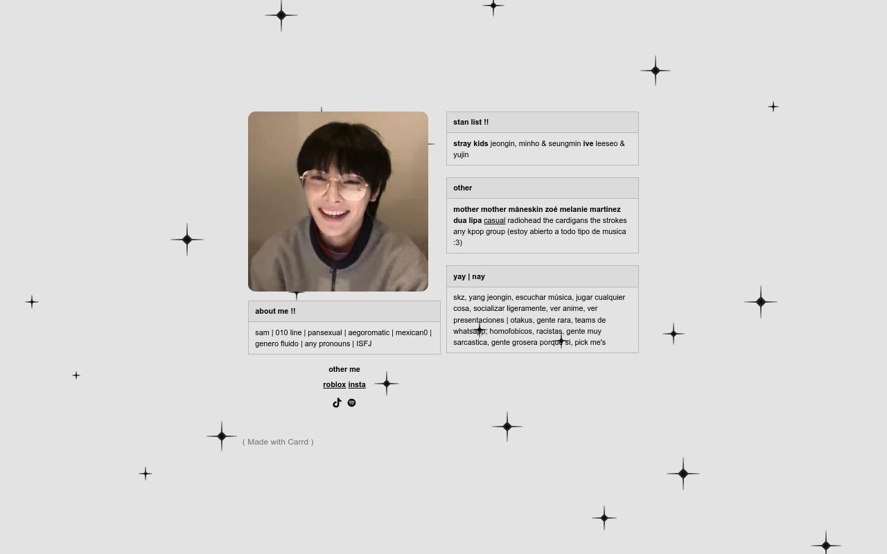 Carrd profile picture for @sammyn